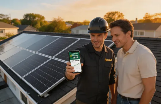 Residential solar module installation