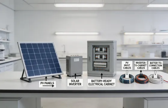 Turnkey solar kit components