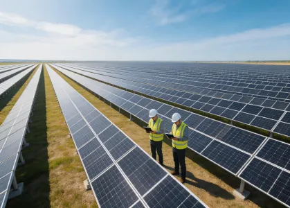 Utility scale solar plant application