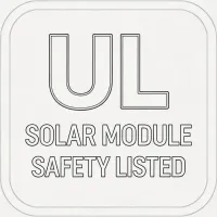 UL solar certification badge